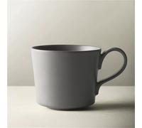 QINGGANG-0224 Idéal pour une pendaison de crémaillère Tasse à café de couleur unie, lot 1 tasse en céramique avec plusieurs couleurs, capacité 11,84 oz for la maison et le bureau(Grigio)