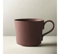 QINGGANG-0224 Idéal pour une pendaison de crémaillère Tasse à café de couleur unie, lot 1 tasse en céramique avec plusieurs couleurs, capacité 11,84 oz for la maison et le bureau(Bruin)