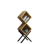 QINGGANG-0224 Rangement de Livres Bibliothèque à Combinaison créative à la Mode, étagère en Fer, Rangement du vin Rouge, Support de Rangement sur Pied, Moderne(Petit)