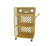 QINGGANG-0224 Rangement de Livres Support de Livre d'images, étagère de Lecture, Support de Rangement de Livres, Multicouche en Fer for la Maison, créatif et Amovible(Yellow,L)