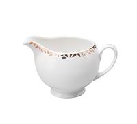 QINGGANG-0224 saucière Pichet à café et lait en céramique bord doré avec poignée bec verseur, saucière de 250 ml Vaisselle de cuisine