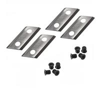 qinggw 2 Paires de Lames de déchiqueteuse de Jardin Couteaux de déchiqueteuse de Bois avec vis pour Eco ES1600 Ryobi RSH2545B BG-KS 2040 McCulloch