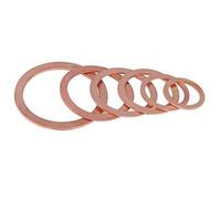 qinggw 50PCS 7mm rondelle cuivre M7 OD 10 mm à 18 mm Rondelle d'étanchéité for Bateau Rondelle de Rondelle Bague Joint Plat (Taille : M7x13x2)