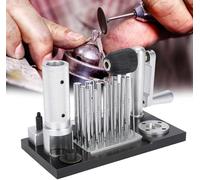 QINGHEDZSW Fabricant d'anneaux de jonction, Machine à tréfiler à manivelle, Outil de Fabrication de bagues, avec 20 Broches de 2,5 mm à 12 mm, pour la Fabrication de Bijoux