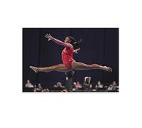 QINGJIE Simone Biles USA Gymnastics Poster Impression Photo Art Peinture sur Toile Décoration Moderne Poster 20 x 30 cm