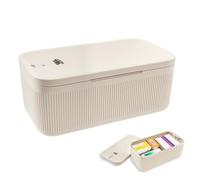 QINGLANG Boîte de rangement verrouillable avec code à combinaison - Coffre-fort pour médicaments, prison pour téléphone, boîte à goûter - Boîtes verrouillables de qualité alimentaire pour la maison
