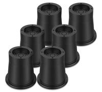QINGLANG Lot de 6 rehausseurs de lit de 8,4 cm - Rehausseurs de chaise - Extensions de pieds de table - Rehausseurs de meubles ronds - Supports de rehausseur de canapé en caoutchouc - Capacité jusqu'à