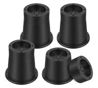QINGLANG Rehausseurs de Lit Lot de 4 Rehausseurs de Chaise Rallonges de Pieds de Table Rehausseurs de Meubles Ronds Rehausseur de Canapé en Caoutchouc Supporte jusqu'à 2 721 kg Rehausseur de Cadre de