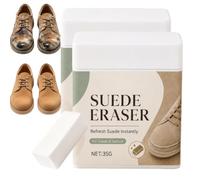 QINGLANJI Dry Suede Eraser Cleaner Block, Nubuck Eraser and Shoe Cleaner, Rubber Scuff and Surface Stain Cleaning, Water Stain and Dirt Polishing Block, Sneaker Boot and Purse Care for Suede Shoes