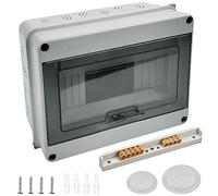 Qinglee Coffret Electrique Etanche Exterieur IP65, 8 Modules, ABS de Surface en Plastique, Boite de Boitier Etanche Electrique Exterieur, Armoire de Contrôle, Boitier de Jonction