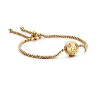 Qings Bracelet Zodiaque Doré Bracelet à Breloques Constellation Ajustable Taureau