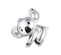 Qings Charms Koala Argent Sterling 925, Charme de Koala Beads DIY pour Bracelets et Colliers, Animaux Bijoux Cadeau Délicats pour Femmes Filles