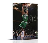 QINGSDEC Affiches Applicable à Jason Tatum Toile Peinture à l'huile Peinture Décorative Art Poster Suspendu Peinture Maison Salon Chambre Salle à Manger Mur 40 x 60 cm Style Cadre