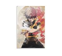 QINGSDEC Affiches Applicable à My Hero Academy Toile Peinture à l'huile Peinture décorative Art Poster Suspendu Peinture Maison Salon Chambre à Manger Mur 40 x 60 cm Sans Cadre