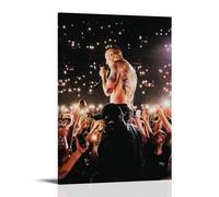 QINGSDEC Affiches Applicable à One More Light Live Canvas Peinture à l'huile Peinture décorative Art Poster Suspendu Peinture Maison Salon Chambre Salle à Manger Mur 16 x 24 pouces (40 x 60 cm) Style