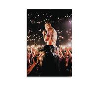 QINGSDEC Affiches Applicable à One More Light Live Canvas Peinture à l'huile Peinture décorative Art Poster Suspendu Peinture Maison Salon Chambre Salle à Manger Mur 40 x 60 cm Sans Cadre