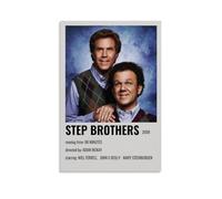 QINGSDEC Affiches applicables à la culture pop graphique Step Brothers Movie Canvas Peinture à l'huile Peinture décorative Art Poster Suspendu Peinture Maison Salon Chambre à manger Mur 40 x 60 cm