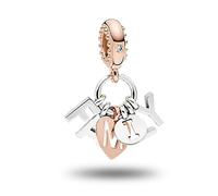 QINGTIAN Breloque en argent sterling 925 pour femme - Compatible avec les bracelets et colliers européens - Idéal pour les femmes et les filles1, one size fits all, Métal non précieux, no