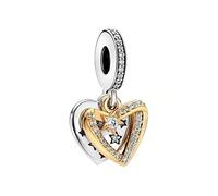 QINGTIAN Breloque en argent sterling 925 pour femme - Compatible avec les bracelets et colliers européens - Idéal pour les femmes et les filles1, one size fits all, Métal non précieux, no