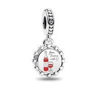 QINGTIAN Pendentif en argent sterling 925 pour femme - Collier et bracelet - Cadeau de Saint-Valentin, one size fits all, Métal non précieux, no