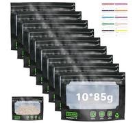 QingWing 10 Pièces 25 x 20 cm Grove Bags，Réutilisable Grove Bag Hermétique, Contrôle des Odeurs, Protection UV et Contrôle de L'humidité (62%), Sachets Alimentaires pour Collations, thé, Herbes