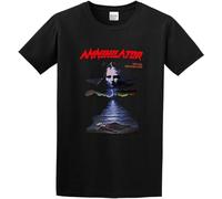 QINGXIANG Annihilator Never Neverland Black Cotton Tshirt Mens Black M