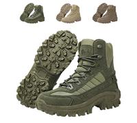 QingxingFa Bottes Tactiques, Bottes De Combat Imperméables À Fermeture Éclair Latérale Pour Hommes, Bottes De Randonnée Confortables Pour Hommes, Idéales Pour Les Aventures En Plein Air (green,39)