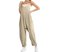 QingxingFa Combinaison De Maternité, Combinaison Surdimensionnée - Maternité Et Post-Partum, Combinaisons À Jambes Larges (kaki,M)