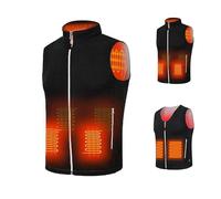 QingxingFa Gilet Chauffant, Gilet Chauffant Pour Le Corps, Gilet Chauffant Unisexe, Gilet Chauffant Pour Hommes Et Femmes (Col droit,M)