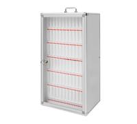 QINGYAN Casier De Téléphone Portable en Alliage D'aluminium, Armoire Durable for Appareils Mobiles, Boîte De Rangement for Téléphones Portables De Conférence d'entreprise(28x20x38cm)