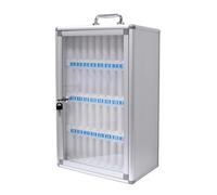 QINGYAN Casier for Téléphone Portable, Armoire De Rangement for Téléphones Portables, Boîte De Verrouillage Murale for Téléphone Portable, 36/48/60 Emplacements(29.5x19.5x48.5cm)