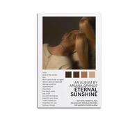 QINGYANG Eternal Sunshine Poster de couverture de l'album Ariana Grande - Impression HD - Art esthétique - Décoration murale pour chambre à coucher - 40 x 60 cm - Style 6