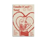 QINGYANG Poster de Sabrina Carpenter Emails I Can't Send - Impression HD - Impression HD - Décoration murale pour chambre à coucher - 40 x 60 cm - Sans cadre