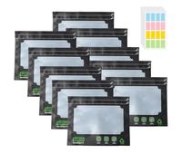 QINGYIWL 10 Pièces Terploc Grove Bags, Sacs de Rangement Réutilisables avec Contrôle de l’Humidité (58-62 %) pour Herbes, Thé, Snacks