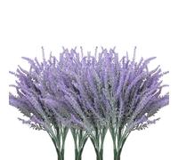 QINGYIWL 12 Pièces Fleurs de Lavande Artificielles, 36 cm Bouquet de Lavande, Fleur Artificielle pour Table de Mariage, Terrasse de Jardin et Décoration de la Maison