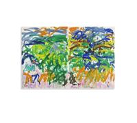 QINGYUAN Impression sur toile Joan Mitchell Ground 1989 - Art mural moderne - 40 x 60 cm