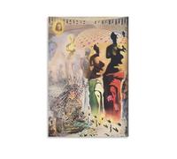 QINGYUAN Impression sur toile Salvador Dali Le toréador hallucinogène - Décoration d'intérieur - 40 x 60 cm