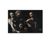 QINGYUAN Poster Caravage Michelangelo Merisi Salomé avec la tête de Saint-Jean-Baptiste - Décoration murale moderne pour chambre à coucher - 40 x 60 cm