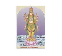 QINGYUAN Poster de Lord Dhanvantari - Dieux indiens - Culture rituelle religieuse - Décoration murale - Décoration d'intérieur - Pour chambre à coucher, chambre à coucher, esthétique - 40 x 60 cm