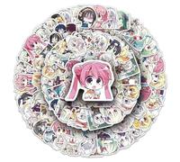 QINGZHUO-50 pièces Autocollants Anime Mille Fleurs d’Amour Jeu de fille dessinée Décoration graffiti Bouteille d’eau Téléphone portable Vinyle Autocollant d’eau