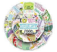 QINGZHUO-Autocollants Healthy Eating 50, anorexie, décoration de décor anglaise, carnet de téléphone portable, valise, autocollants vinyles étanches