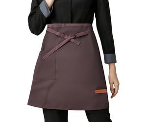 QINGZY Court Tablier Taille Unisexes, Tablier de Serveur avec Poche, Demi Tablier de Cuisine Étanche, Tablier de Chef Cuisinier, Demi-Tablier de Travail Hommes Femmes, pour Café Bar Restaurant (Café)