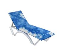 QINGZY Housse de Chaise Longue de Plage 75x210cm, Serviette de Transat Plage en Microfibre, Séchage Rapide et Léger Tapis de Transat pour Piscine, Jardin, Plages (A)