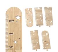 QINGZY Toise Murale en Bois pour Enfants - Règle de Croissance Amovible et Suspendue, Décoration Élégante pour Chambre Bébé et Enfant, pour Anniversaires et Occasions Spéciales