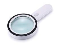 Qinhaixi 30 Fois loupe de 125 mm de diamètre avec Lampe pour la Lecture de la Lecture de la Lecture de la Lecture de la Lecture des Personnes âgées