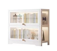 Qinhaixi Armoire d'affichage en Acrylique, Espace Simple et Grand, vitrine de la Porte de Porte à Revers Transparente à Trois côtés, bibliothèque pour Enfants à l'épreuve des poussières, étage