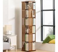 Qinhaixi Bidangerie d'angle, bibliothèque rotative, étagère d'affichage Multicouche, Tour de bibliothèque de Rotation, étagère de Livre Debout au Sol, pour Chambre, Salon, Maison, Bureau, Coin