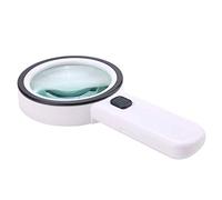 Qinhaixi Magrand Magnifiage Maît HD Maîtrices Magnifiante Maîtrise 45X Crauffe-Handhed Magrand Optical Verre avec LED LED/Scale BIELLIER