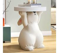 Qinhaixi Table Basse, Table de Table de Table de Salon Simple pour Les salles de réception Forme de Lapin Mignon avec Table Centrale Moderne Grand Rangement de Bureau