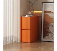 Qinhaixi Tables de Chevet, Table d'appoint de canapé Mince Minimaliste, Support d'armoire en Bois par canapé, armoires de Chevet Chambre, avec 2 tiroirs, pour la Chambre, Salon et Couloir, Bords